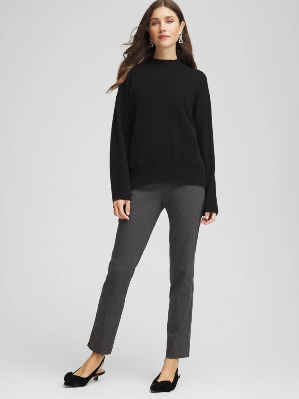 Chico's So Slimming Brigitte Slim Ankle Pants NWT Graphite Gray Sz 2.5R (14R)